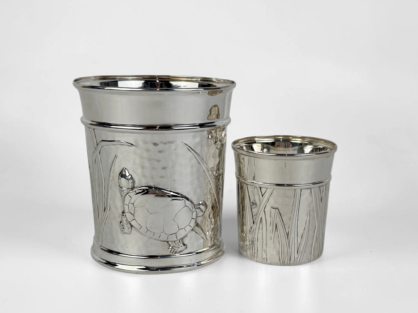 Tiffany & Co Sterling "Cattails" Bar Set Cups (1 of 4)
