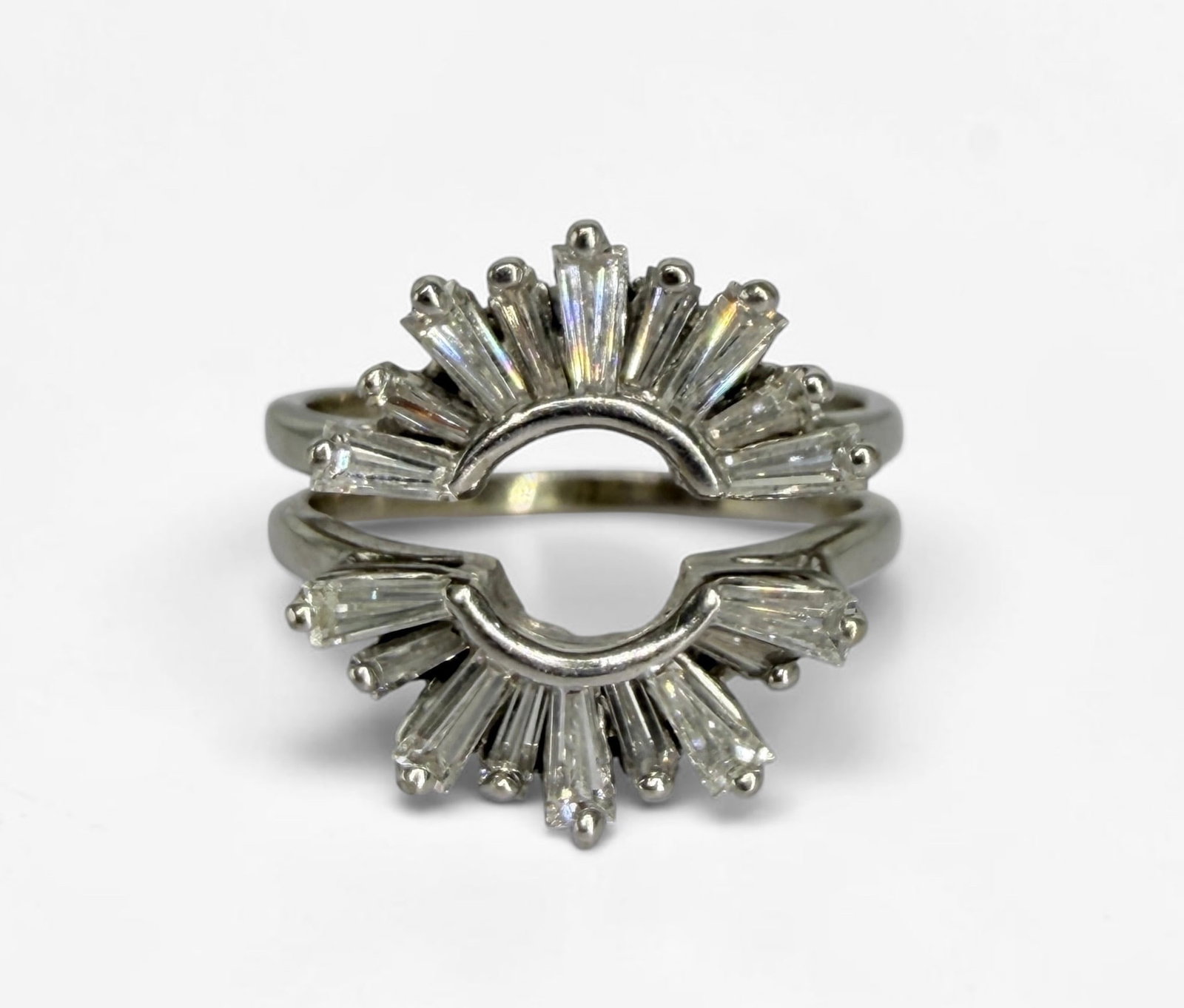 14K White Gold & Diamond Ladies Ring Enhancer (1 of 4)
