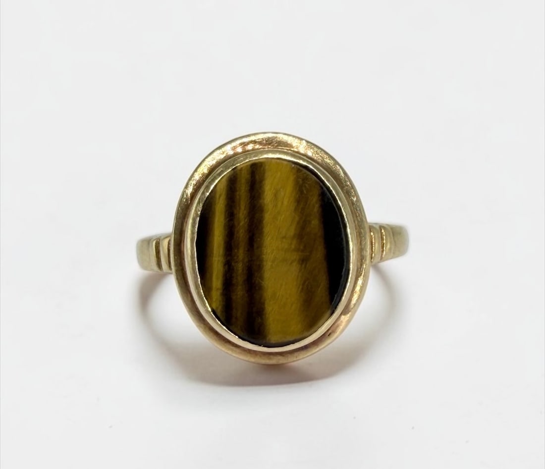 10K Gold & Tigers Eye Ring (1 of 6)