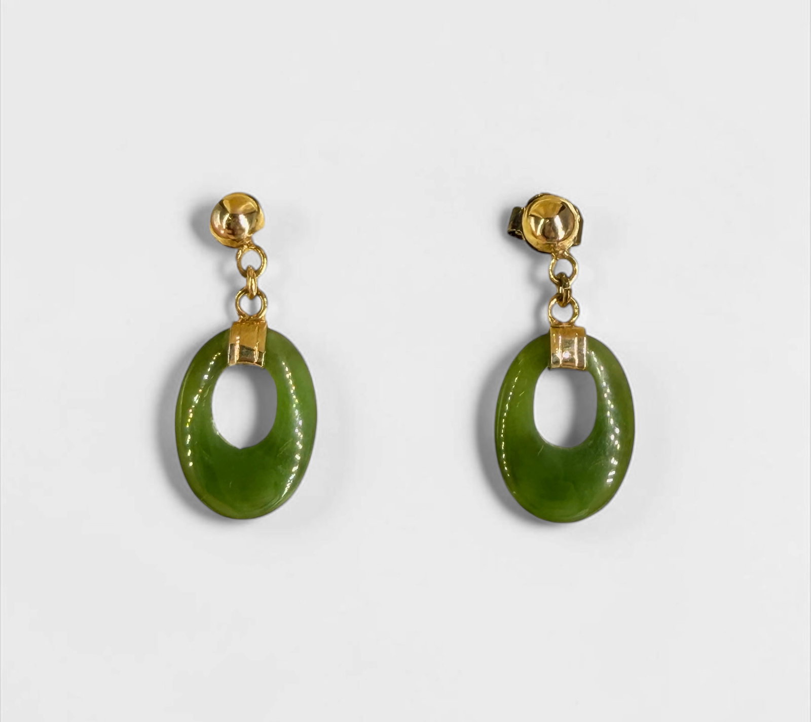 Jade & 14K Gold Earrings (1 of 3)