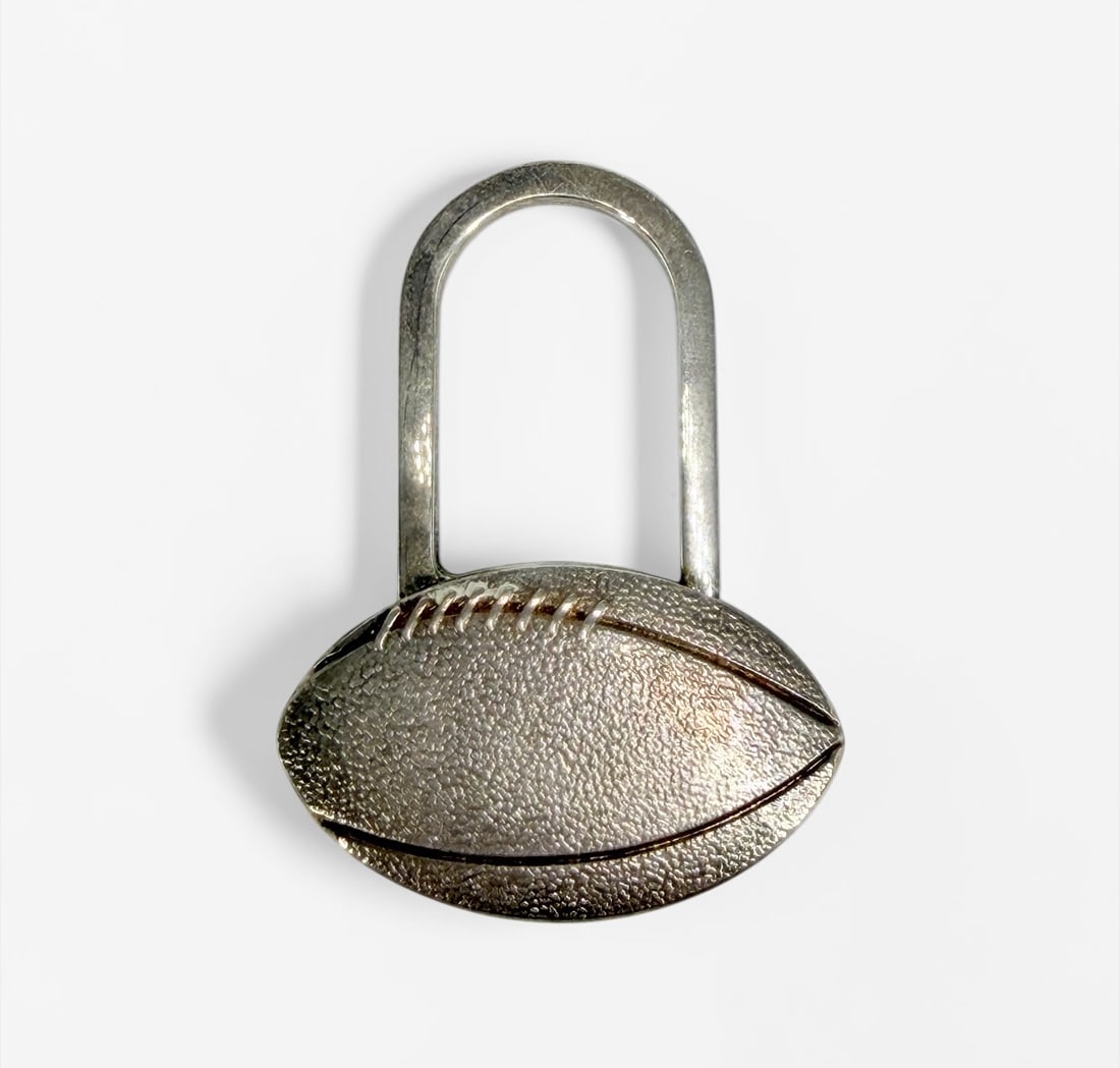 Tiffany & Co Super Bowl 40 Sterling Football Key Holder (1 of 6)