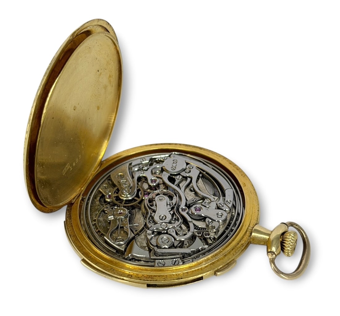 18K Tiffany & Co Touchon Split-Seconds Minute Repeater Pocket Watch - 10