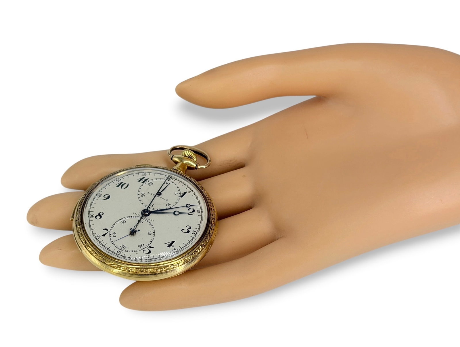 18K Tiffany & Co Touchon Split-Seconds Minute Repeater Pocket Watch - 12