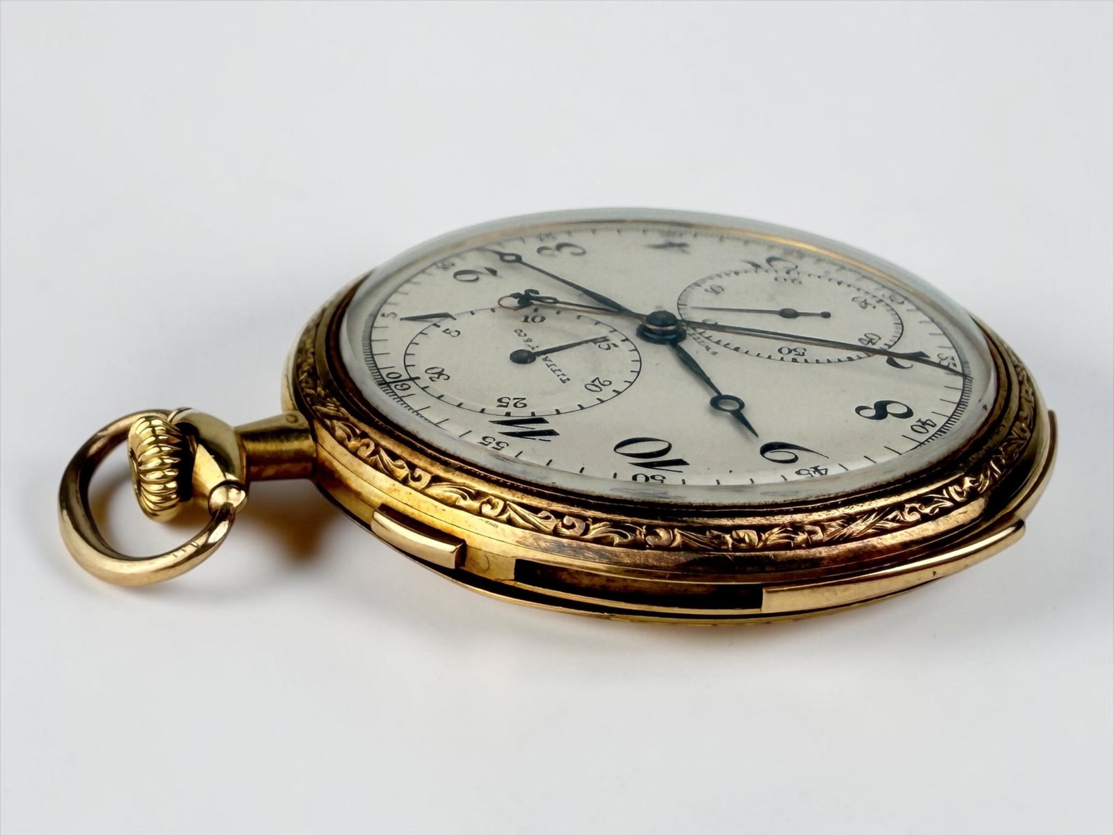 18K Tiffany & Co Touchon Split-Seconds Minute Repeater Pocket Watch - 3