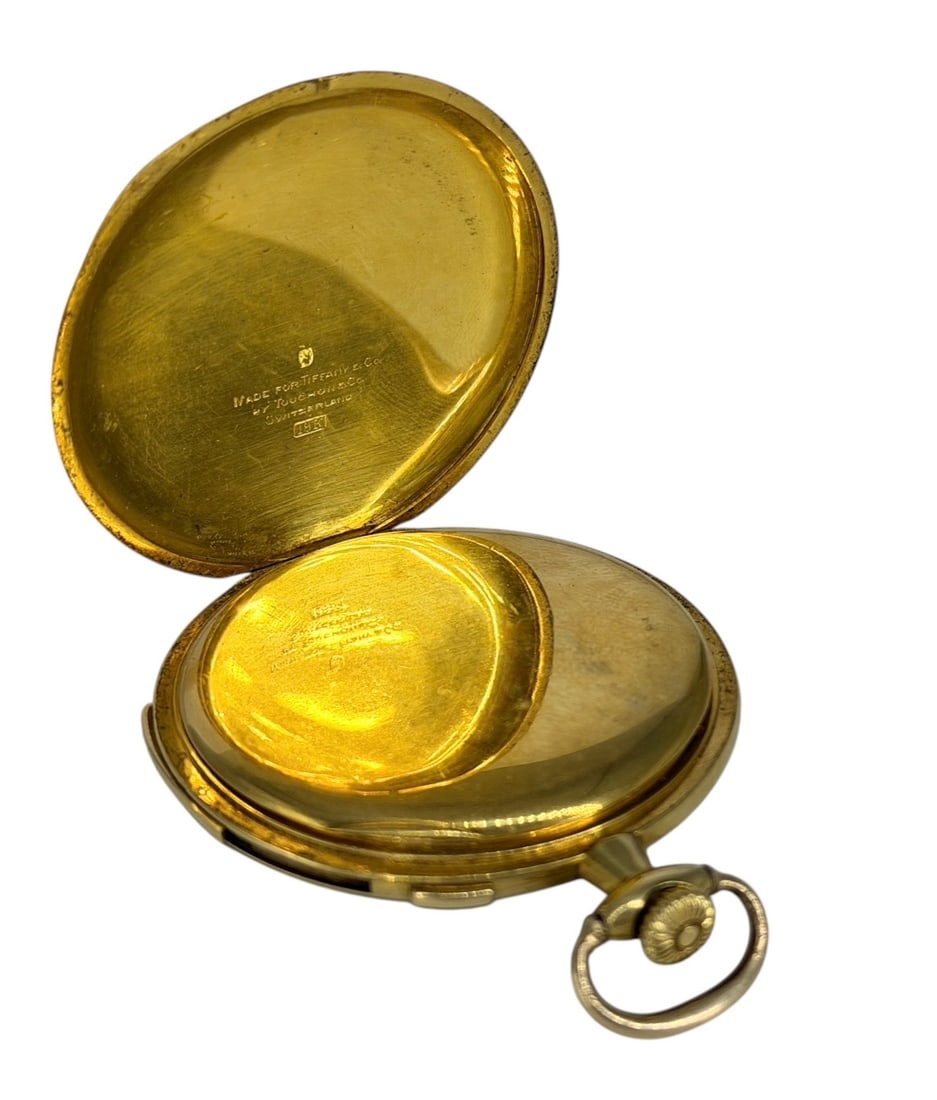 18K Tiffany & Co Touchon Split-Seconds Minute Repeater Pocket Watch - 6