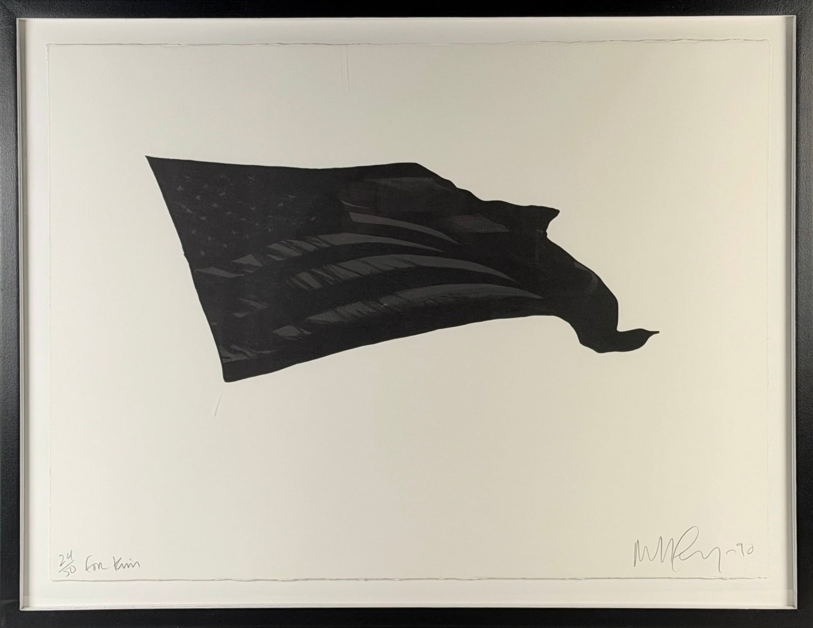Robert Longo “Black Flag" Lithograph - 2