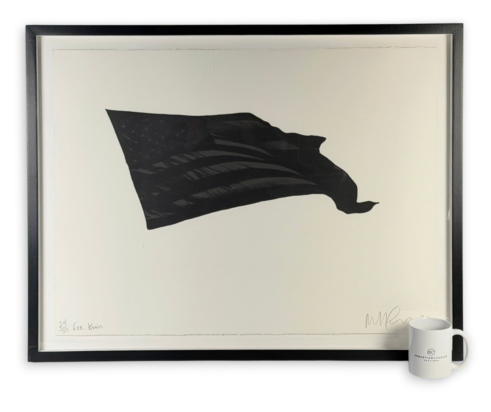 Robert Longo “Black Flag" Lithograph - 6