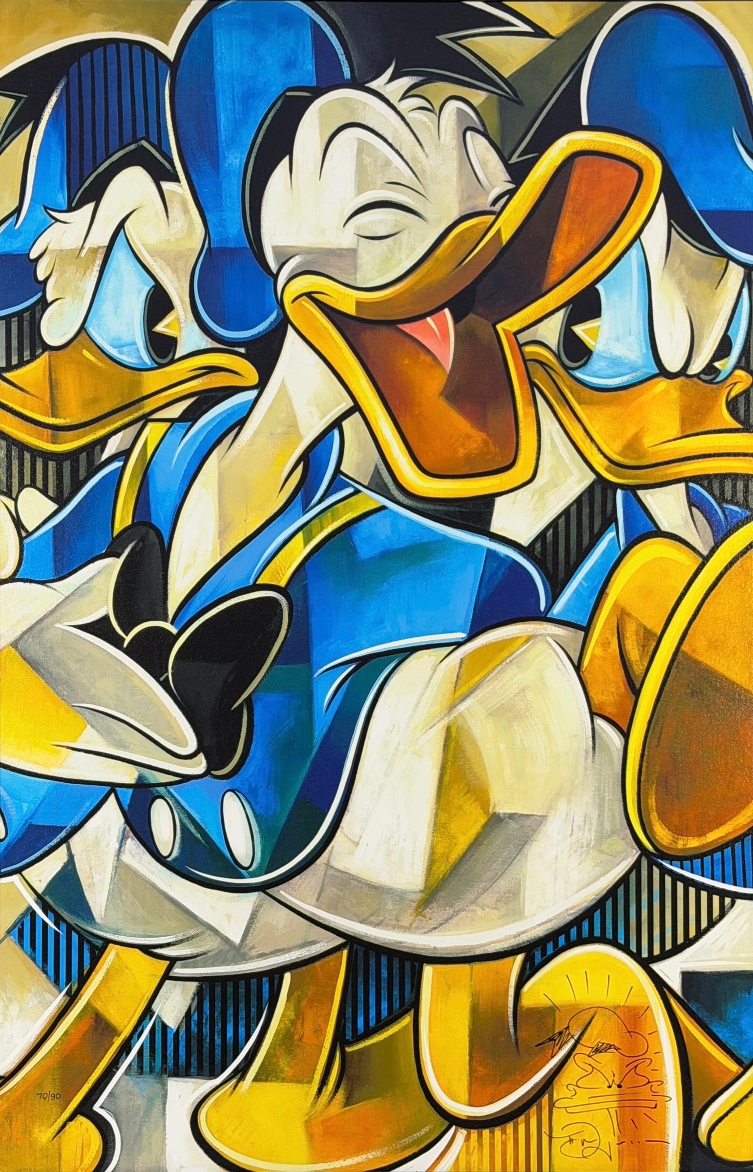 Tim Rogerson “A Duck Full Of Joy" Remarqued Edition: Signed by the artist lower right and numbered lower left. Small hand drawing by Tim Rogerson in the lower right. Limited Edition: 70/90 Published by Collectors Editions in association with Washington