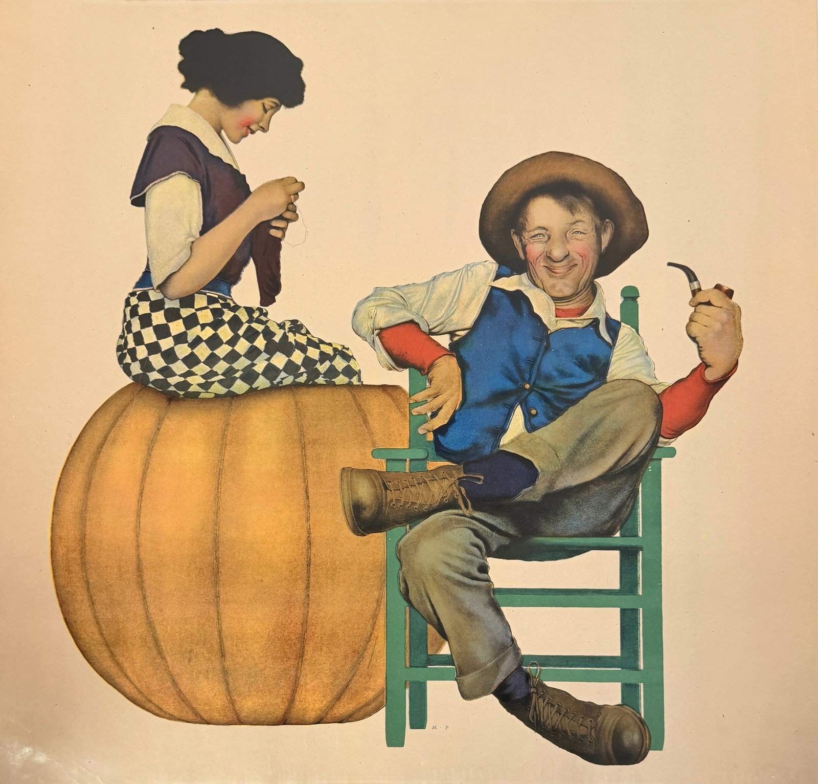 Maxfield Parrish “Peter, Peter, Pumpkin Eater" Lithograph (1 of 5)