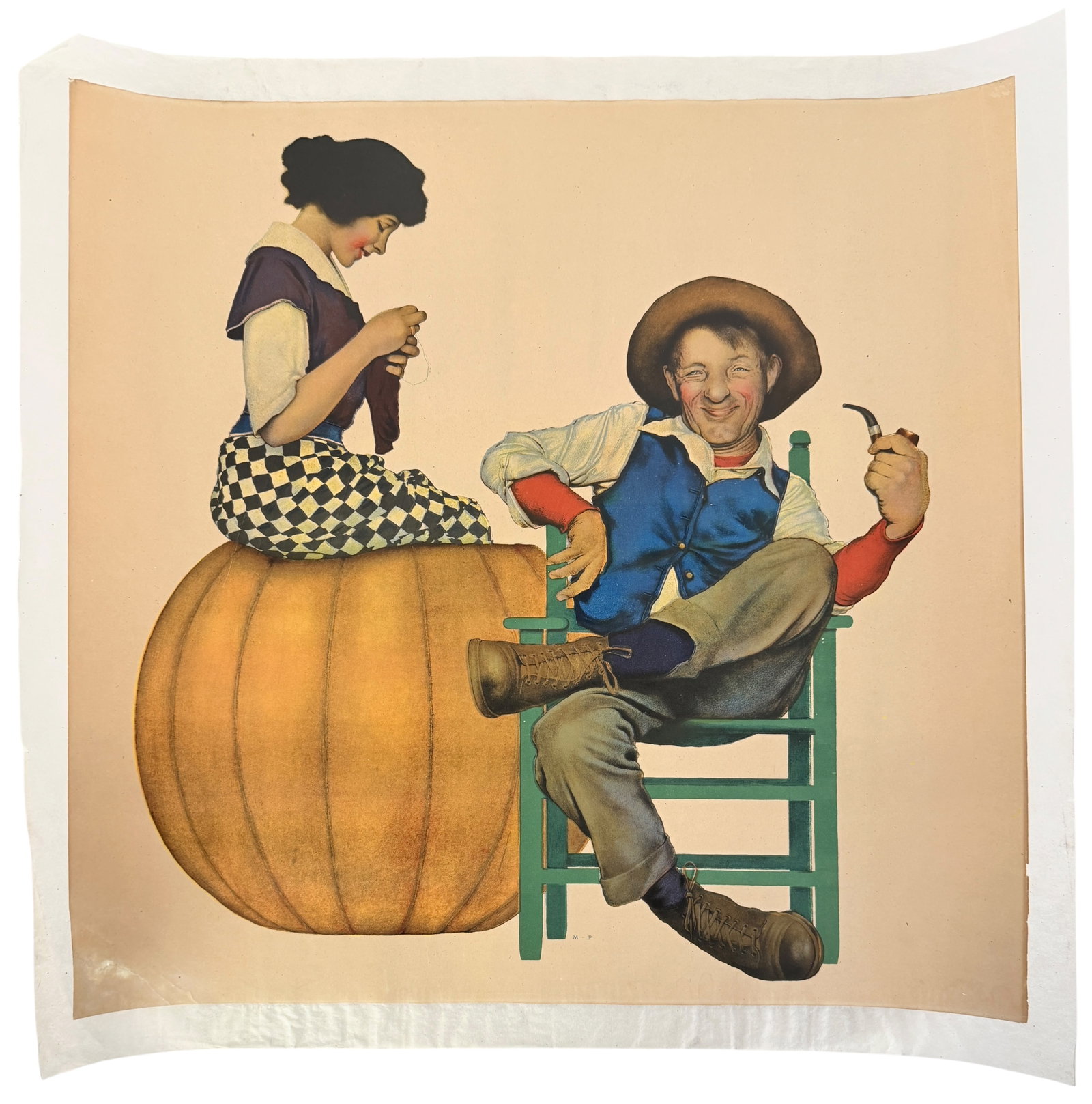 Maxfield Parrish “Peter, Peter, Pumpkin Eater" Lithograph - 2