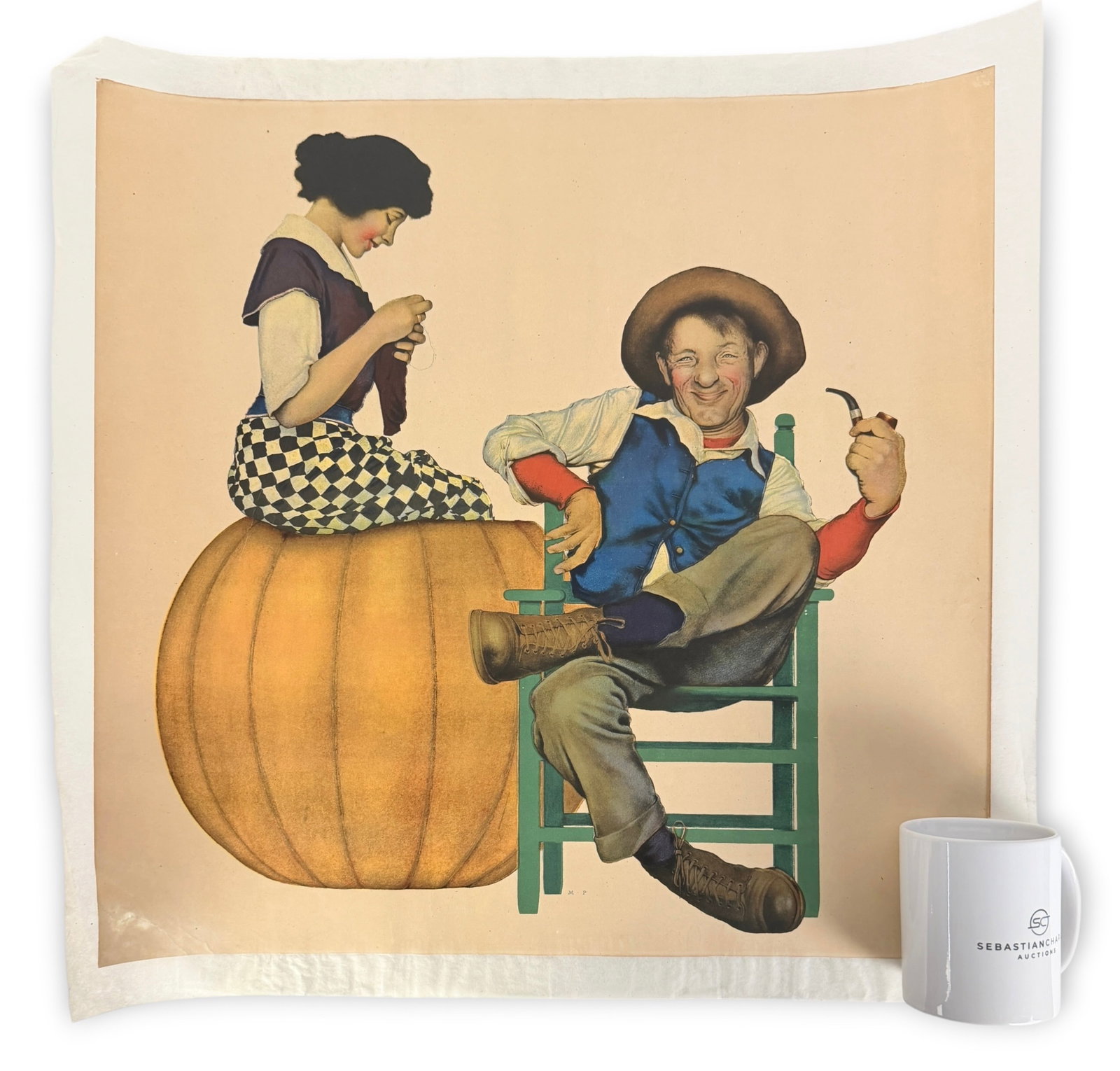 Maxfield Parrish “Peter, Peter, Pumpkin Eater" Lithograph - 5