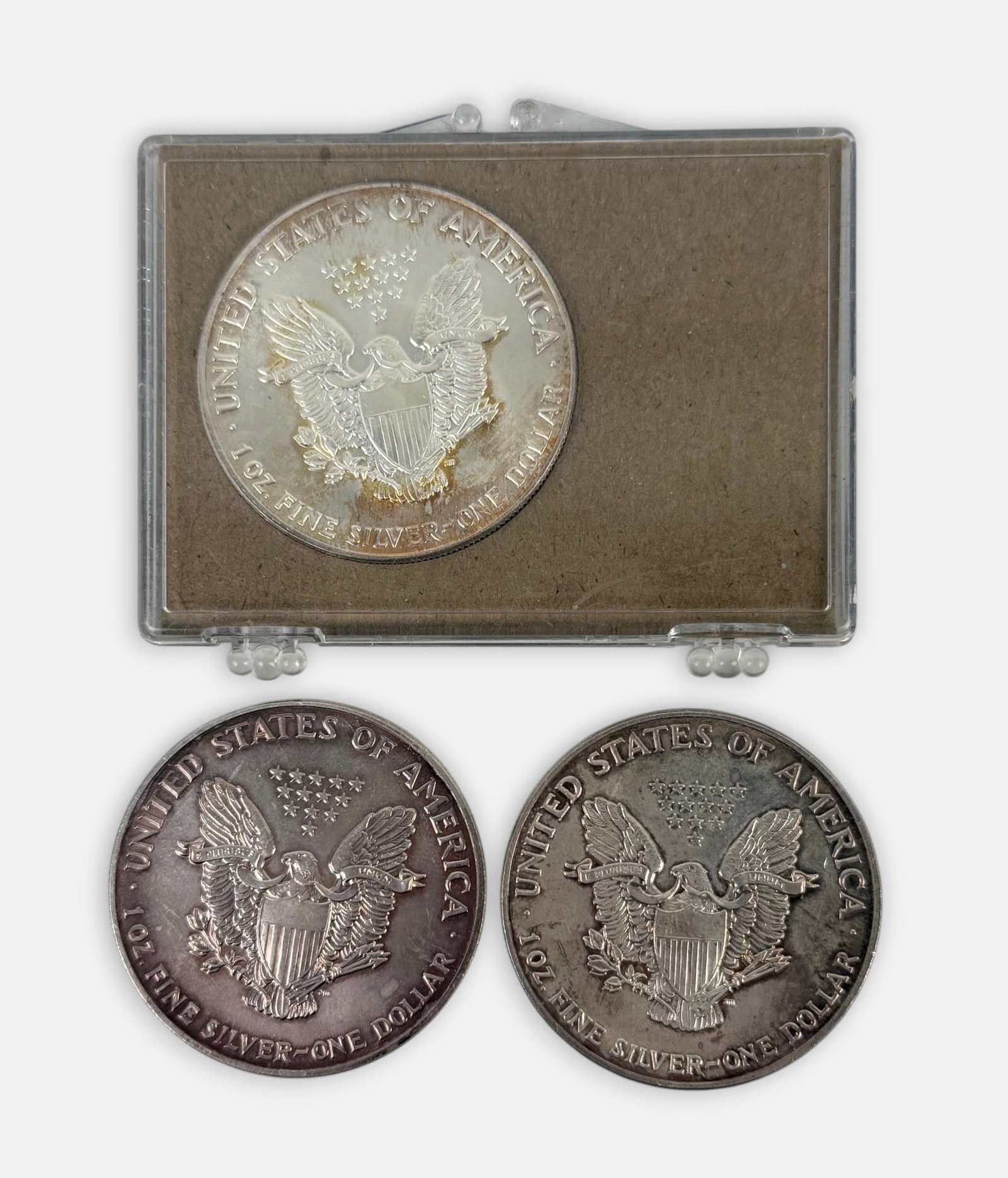 (3) 1oz Silver Eagles - 2
