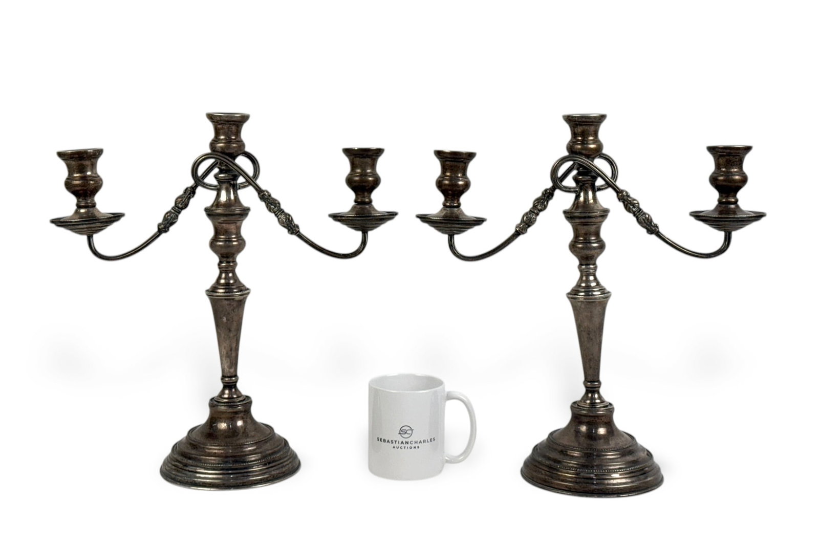 Mexican Solid Sterling Candelabras - 4