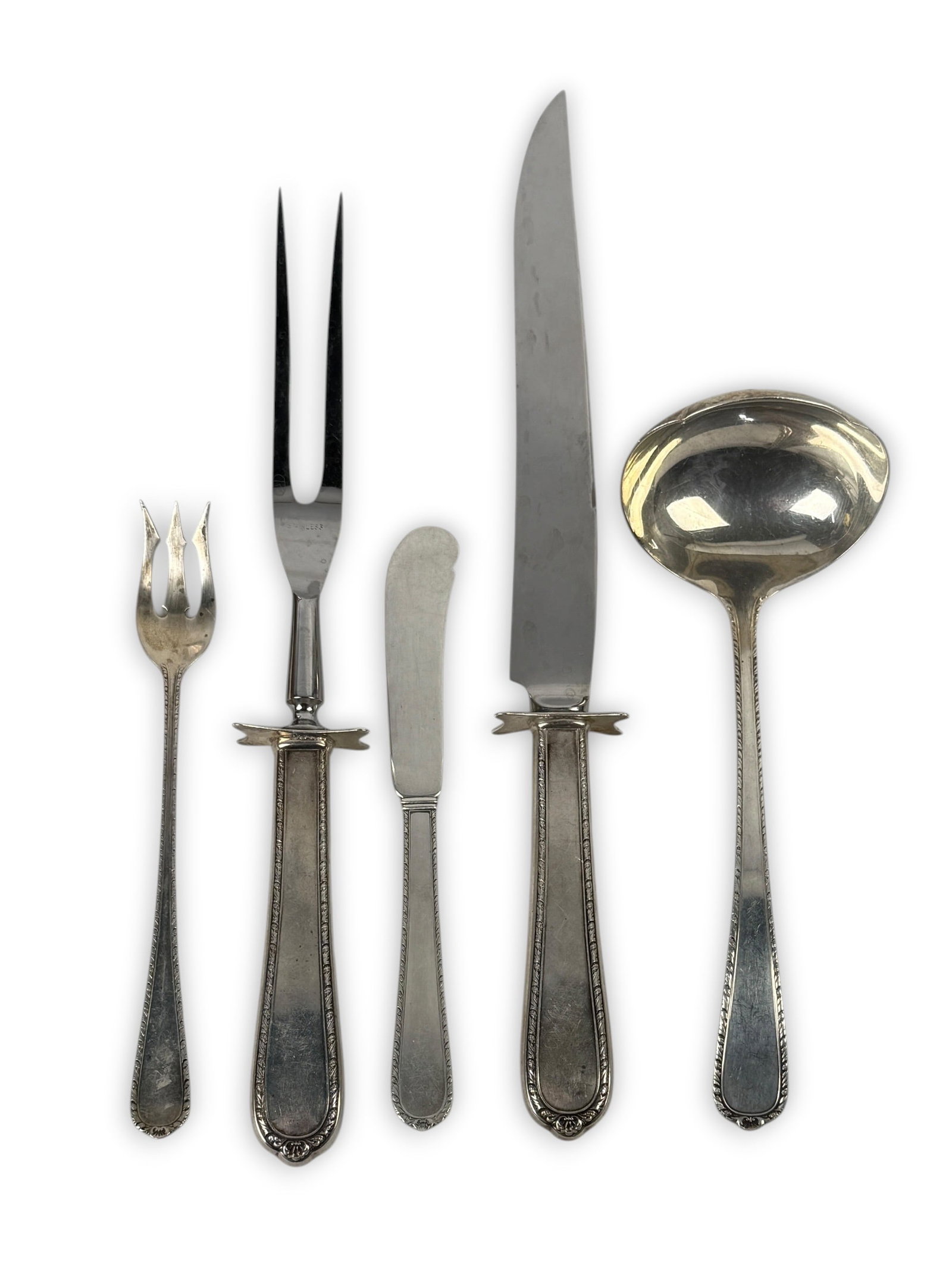 (84pc) International Pine Tree Sterling Flatware Set - 2