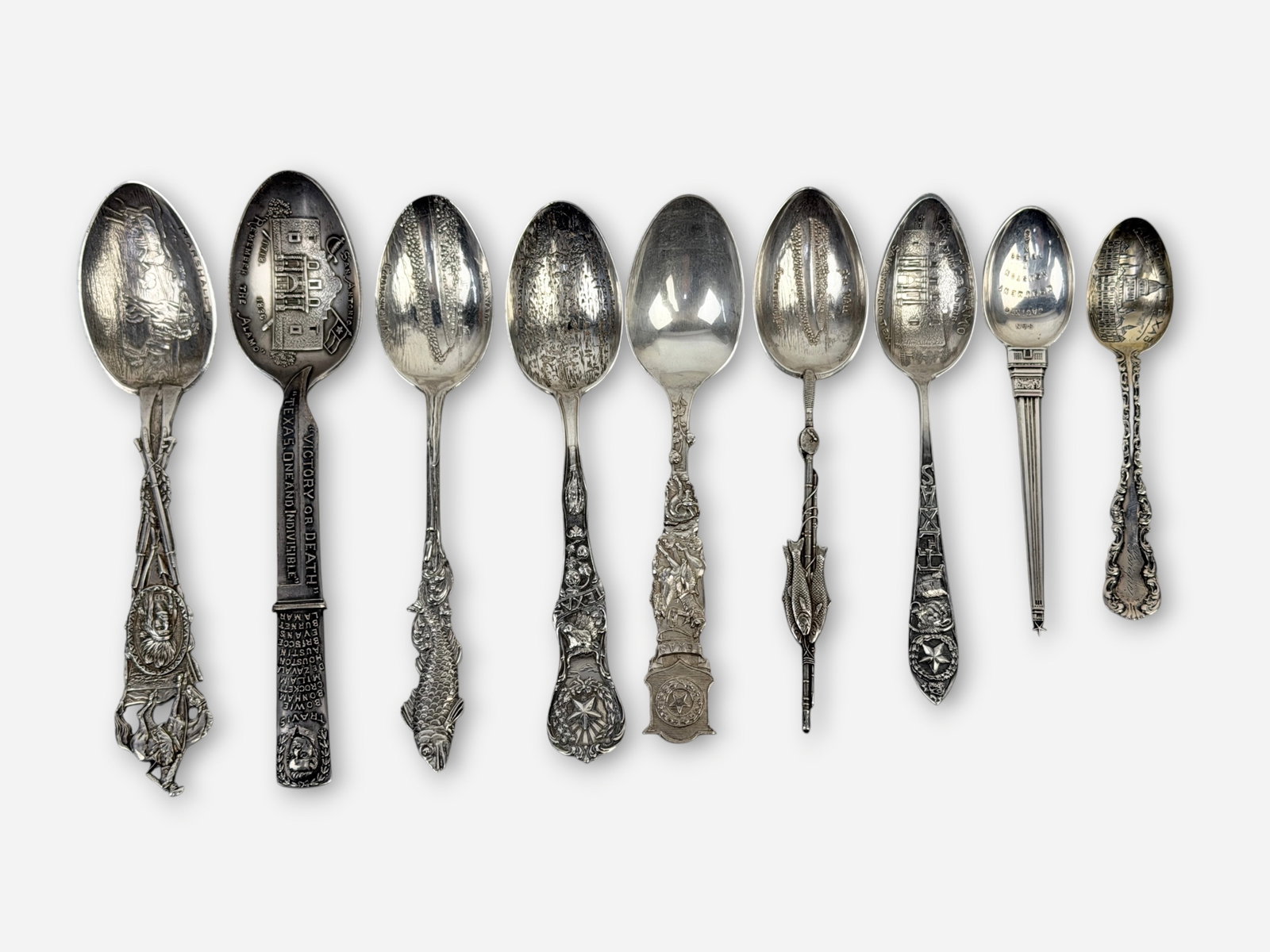 Sterling Silver Texas State Collectible Spoons (1 of 1)