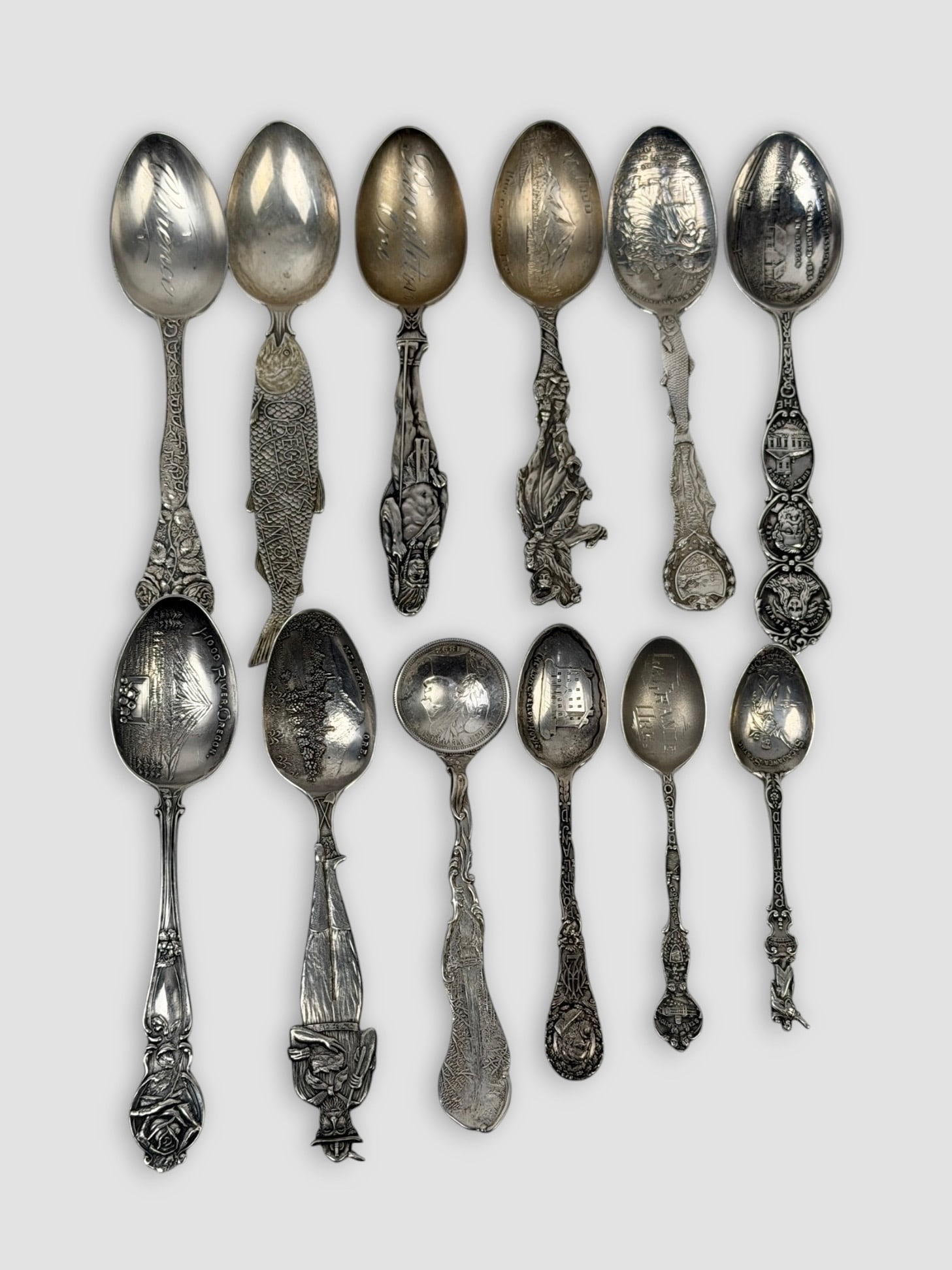 Sterling Silver Oregon State Collectible Spoons (1 of 3)