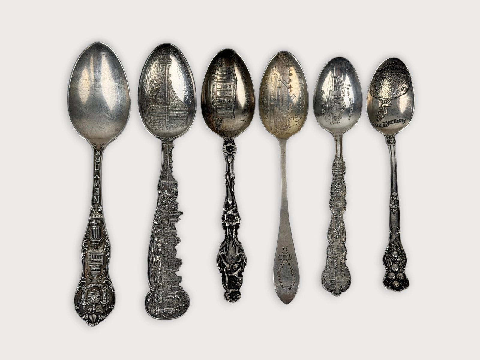 Sterling Silver New York State Collectible Spoons (1 of 1)