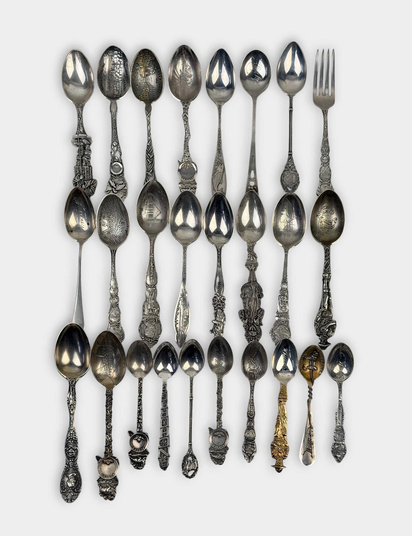 Sterling Silver Alaska Collectible State Spoons (1 of 4)
