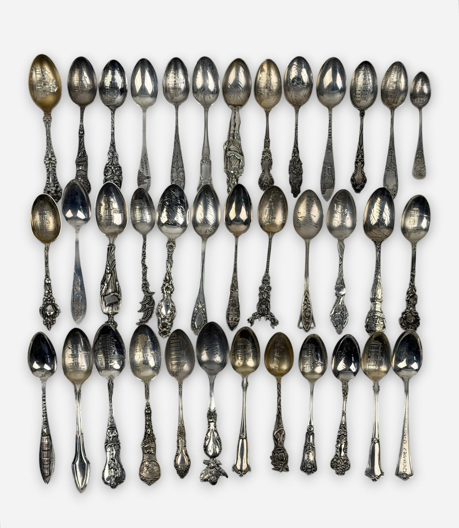 Sterling Silver Nebraska Collectible State Spoons (1 of 4)
