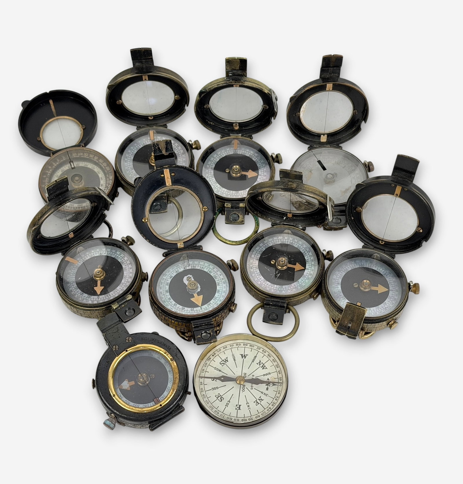 Group of (10) WWI Military Compasses (C) (1 of 2)