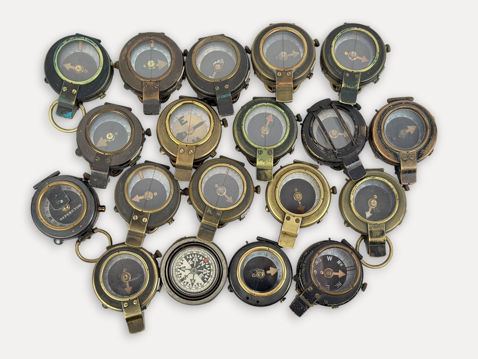 Group of (19) WWI Military Compasses (E) (1 of 4)