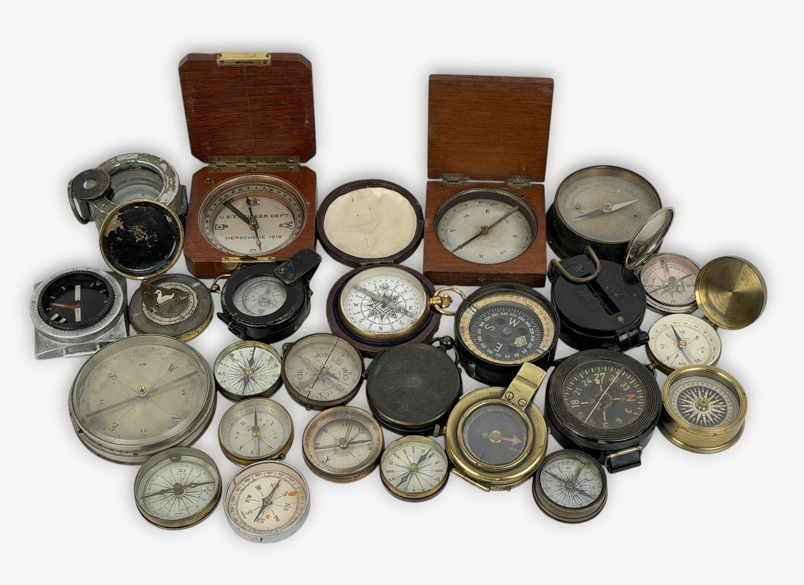 Group of (25) WWI Military Compasses (J) (1 of 6)