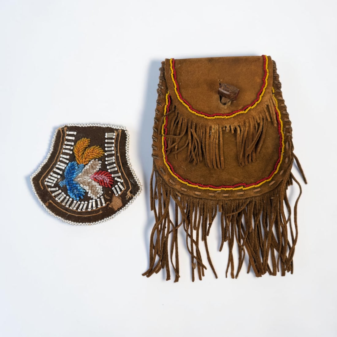 (2) Native American Beaded Pouches (1 of 3)