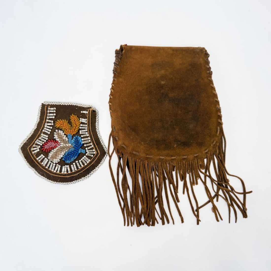 (2) Native American Beaded Pouches - 2