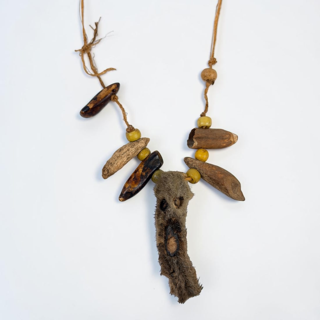 Native American Handmade Rabbit Foot Necklace (1 of 2)
