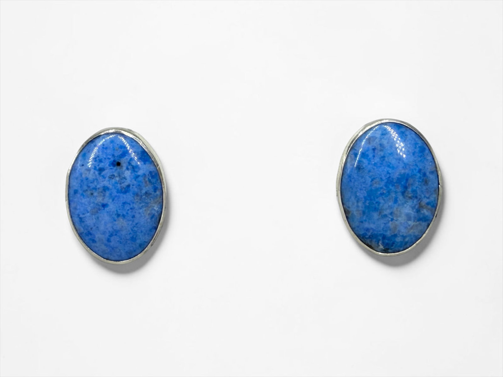 Orville Tsinnie Sterling & Lapis Lazuli Earrings (1 of 3)