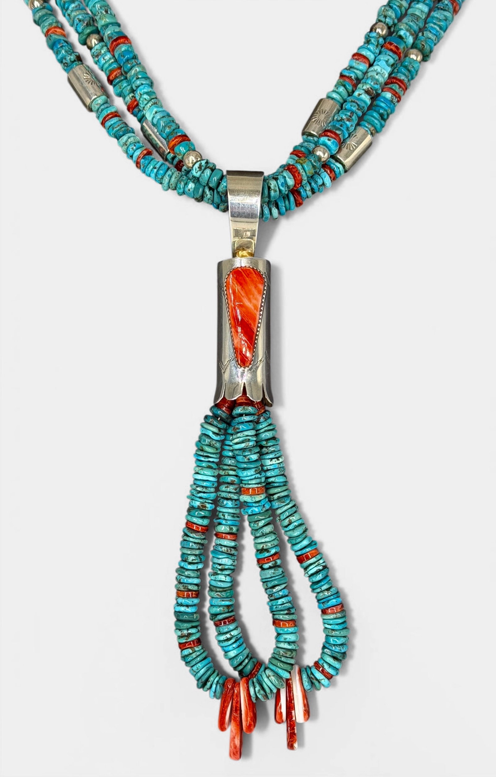 Daniel Coriz Turquoise & Sterling Silver Necklace (1 of 3)
