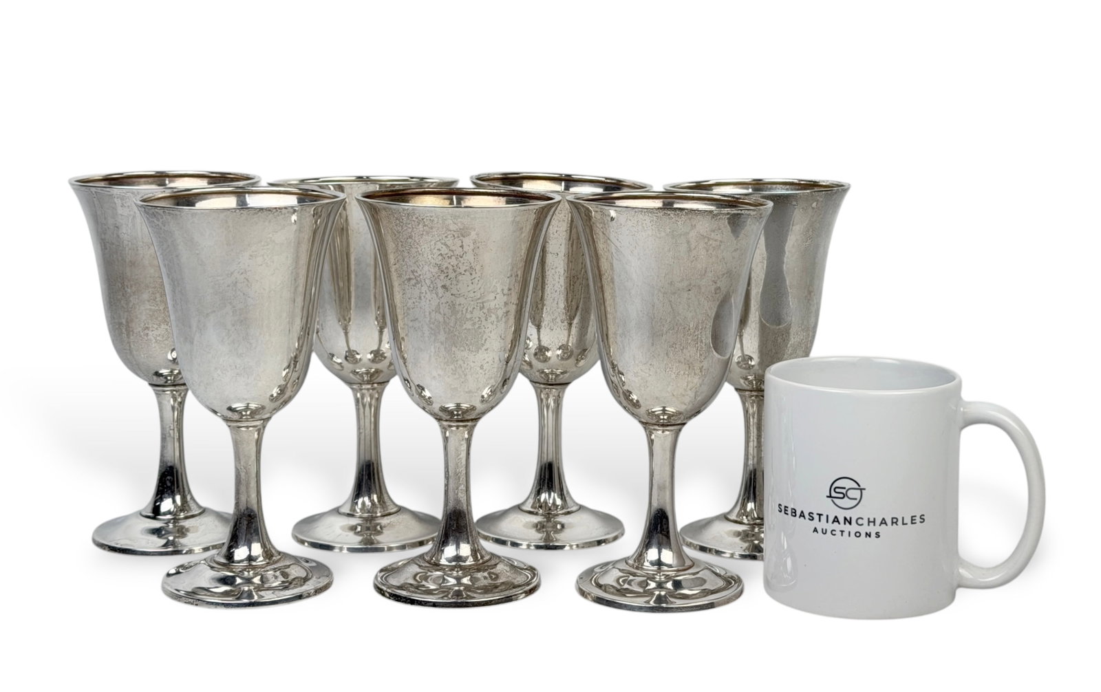(7) Wallace Sterling Silver Cups - 4