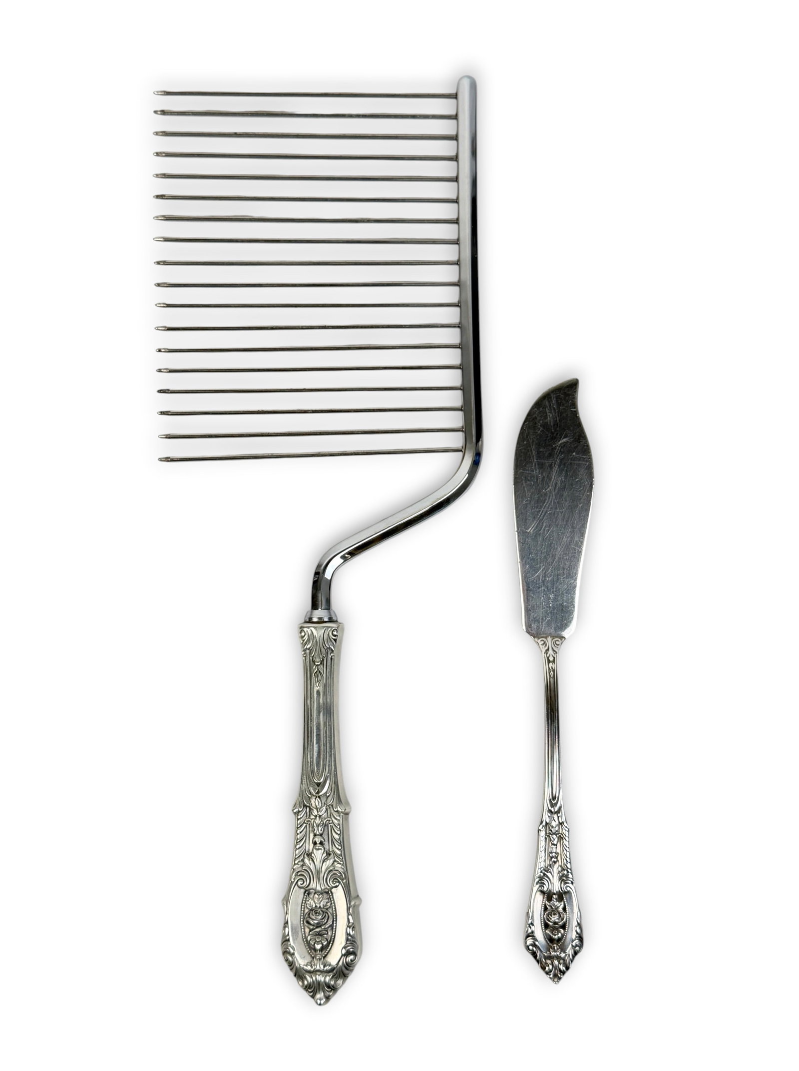 (42pc) Wallace "Rose Point" Sterling Flatware Set - 2