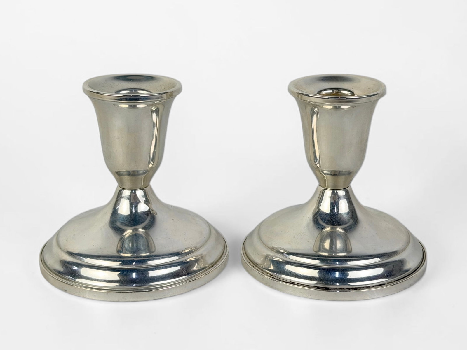 (2) Towle Sterling Silver Weighted Candlesticks (1 of 4)
