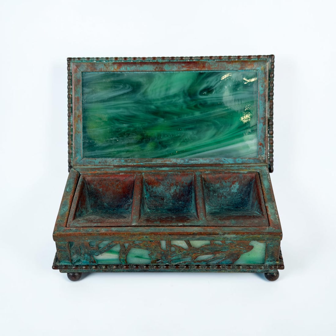 (3pc) Tiffany Studios "Grapevine" Desk Set - 3