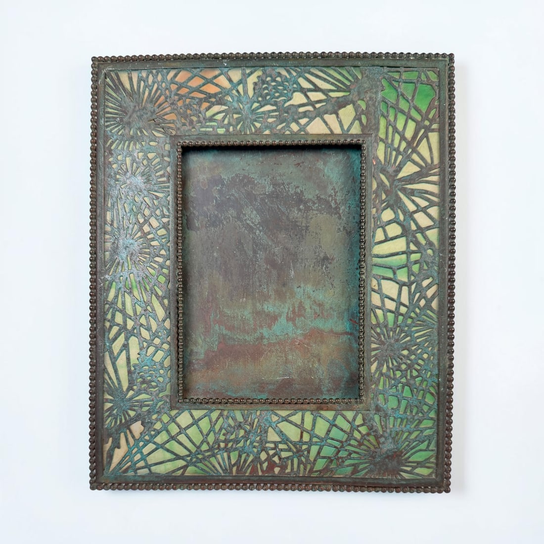 (3pc) Tiffany Studios Pine Needle Desk Set - 2