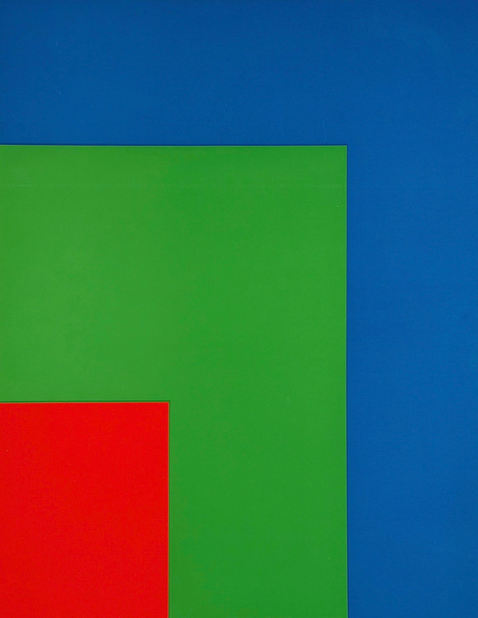 Ellsworth Kelly 1974 Walker Exhibition Poster: The poster features Ellsworth Kelly's "Red Green Blue" as an advert for the 1974 Walker Art Center exhibition. Dimensions: 37" x 24" Condition: Toning