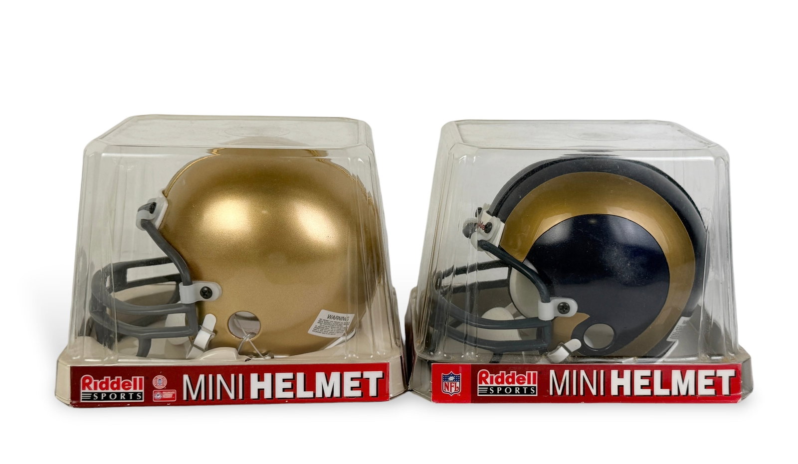 (2) Signed Ridell Mini Helmets - 4