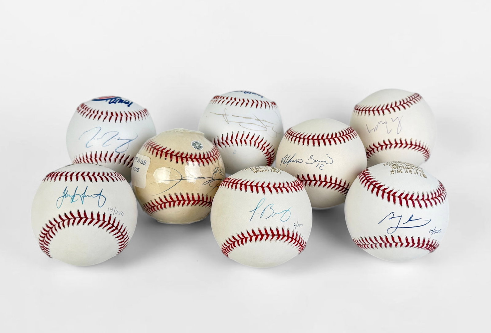 (8) Signed Cubs Major League Baseballs (H) (1 of 5)