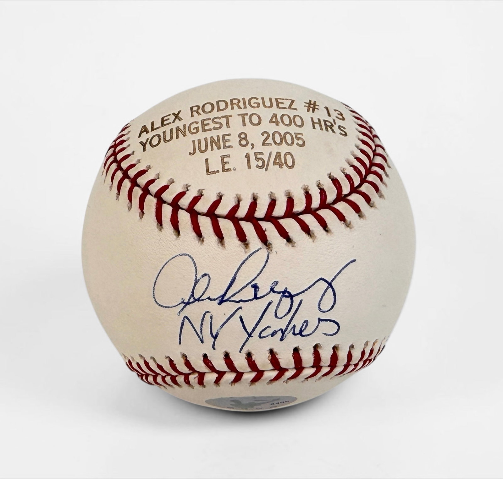 Signed Limited Edition Alex Rodriguez Major League Baseball (1 of 3)