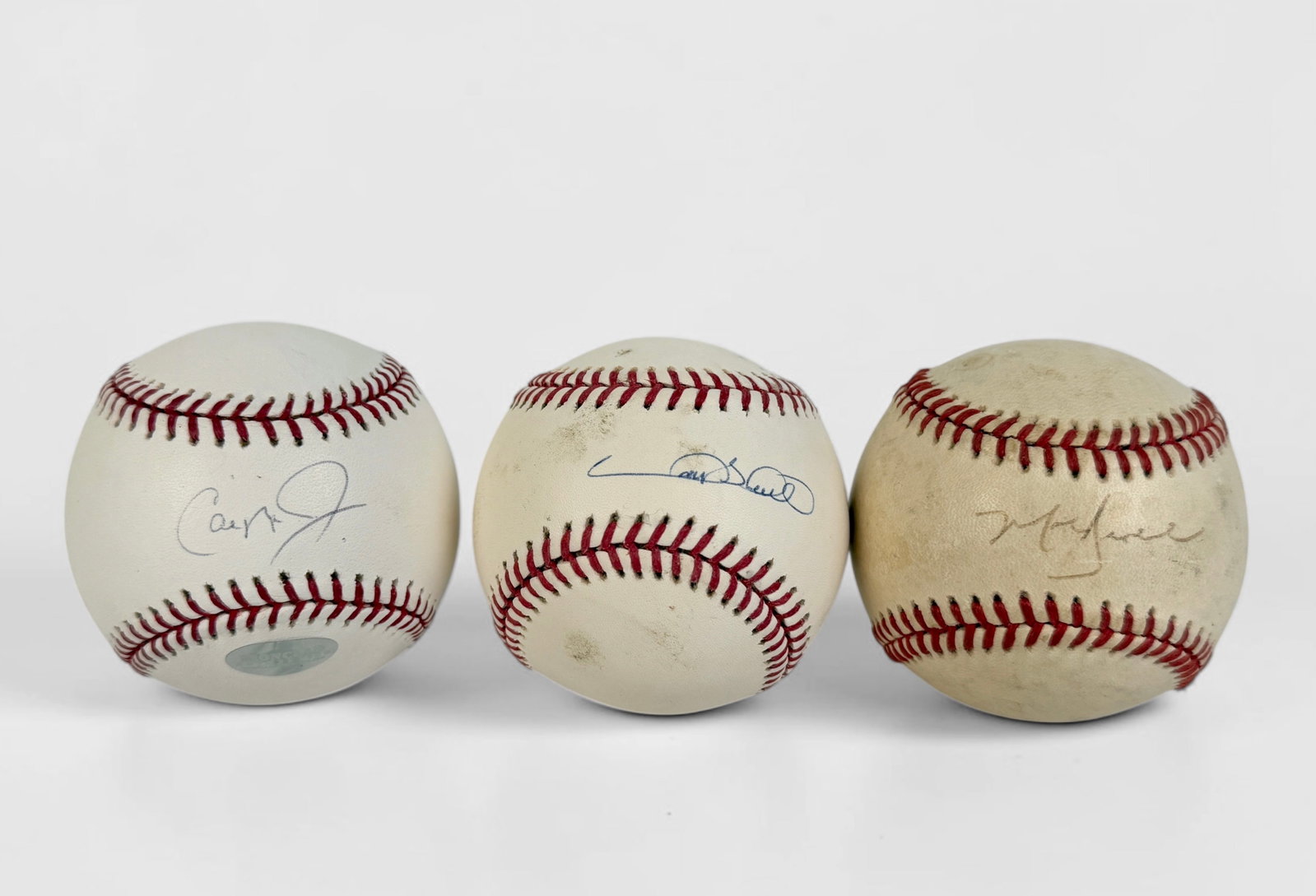 (3) Signed Major & National League Baseballs (D) (1 of 3)
