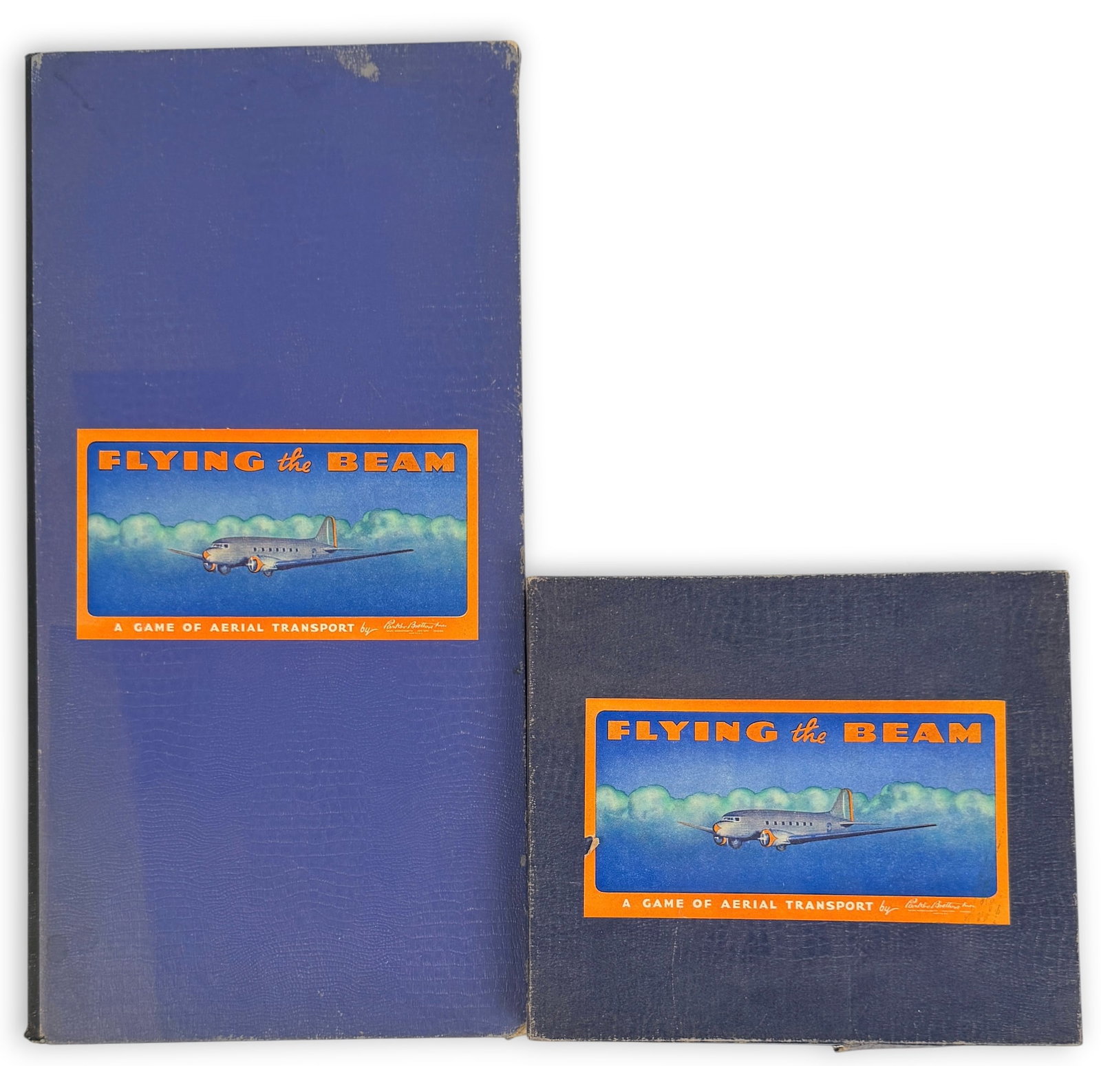 1941 "Flying the Beam" Board Game: Manufactured by Parker Brothers. Game is complete with all pieces. Game Board: 18" Wide x 18" Tall Box: 9" Wide x 8" Deep x 1" Tall Condi