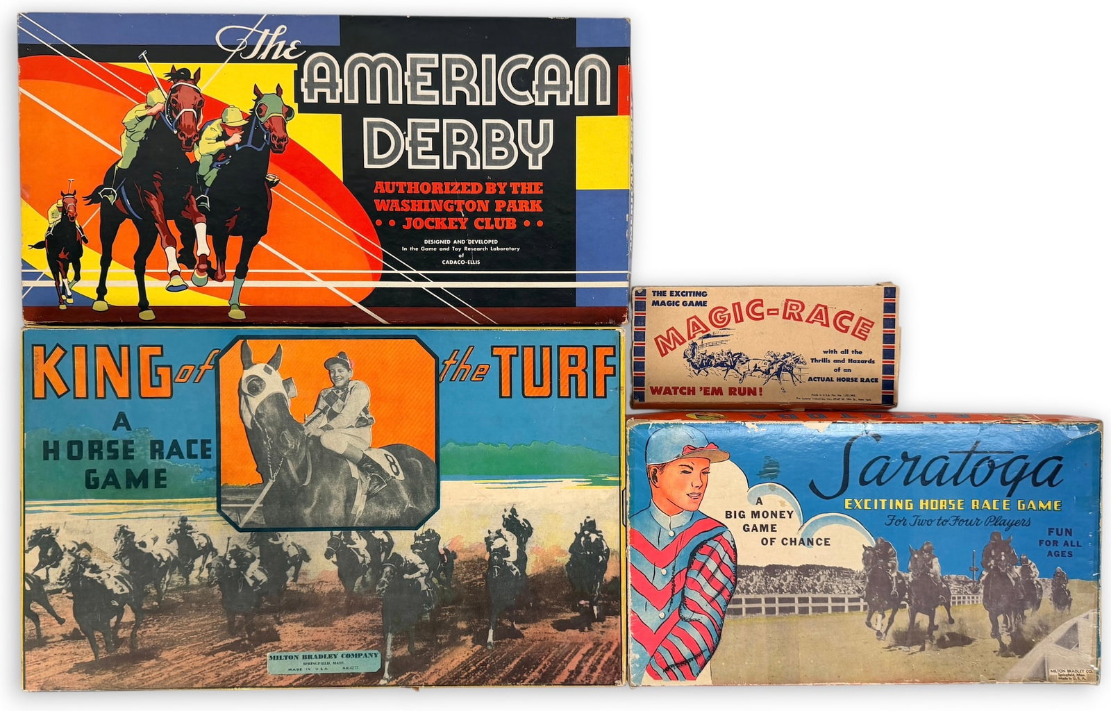 Group of (4) Vintage Horse Racing Games (1 of 5)