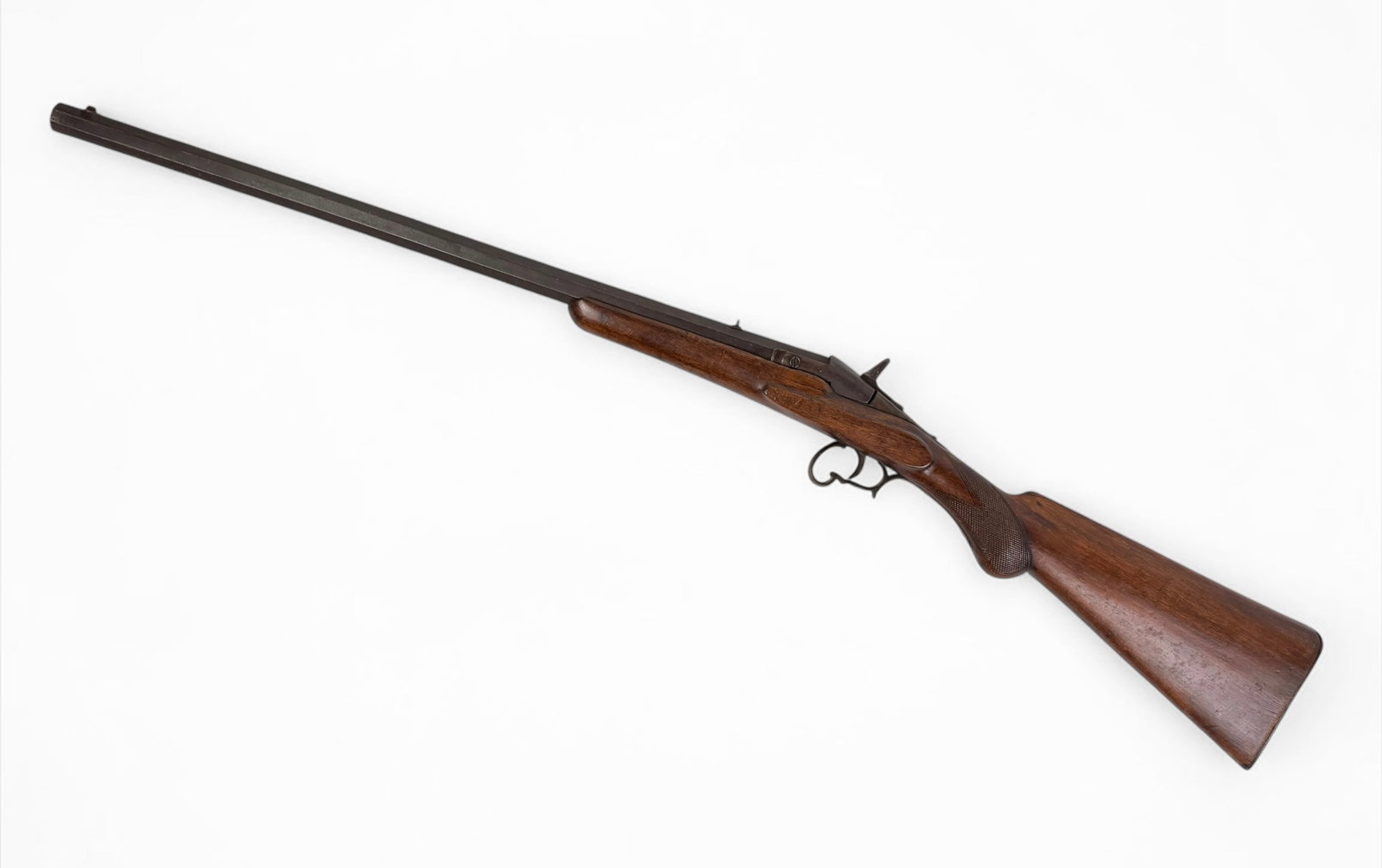 Vintage Belgian .22 Caliber Parlor Rifle: Length: 39 1/2" Condition: The rifle is in good antique condition with wear and minor rust to the barrel. See images for details. 