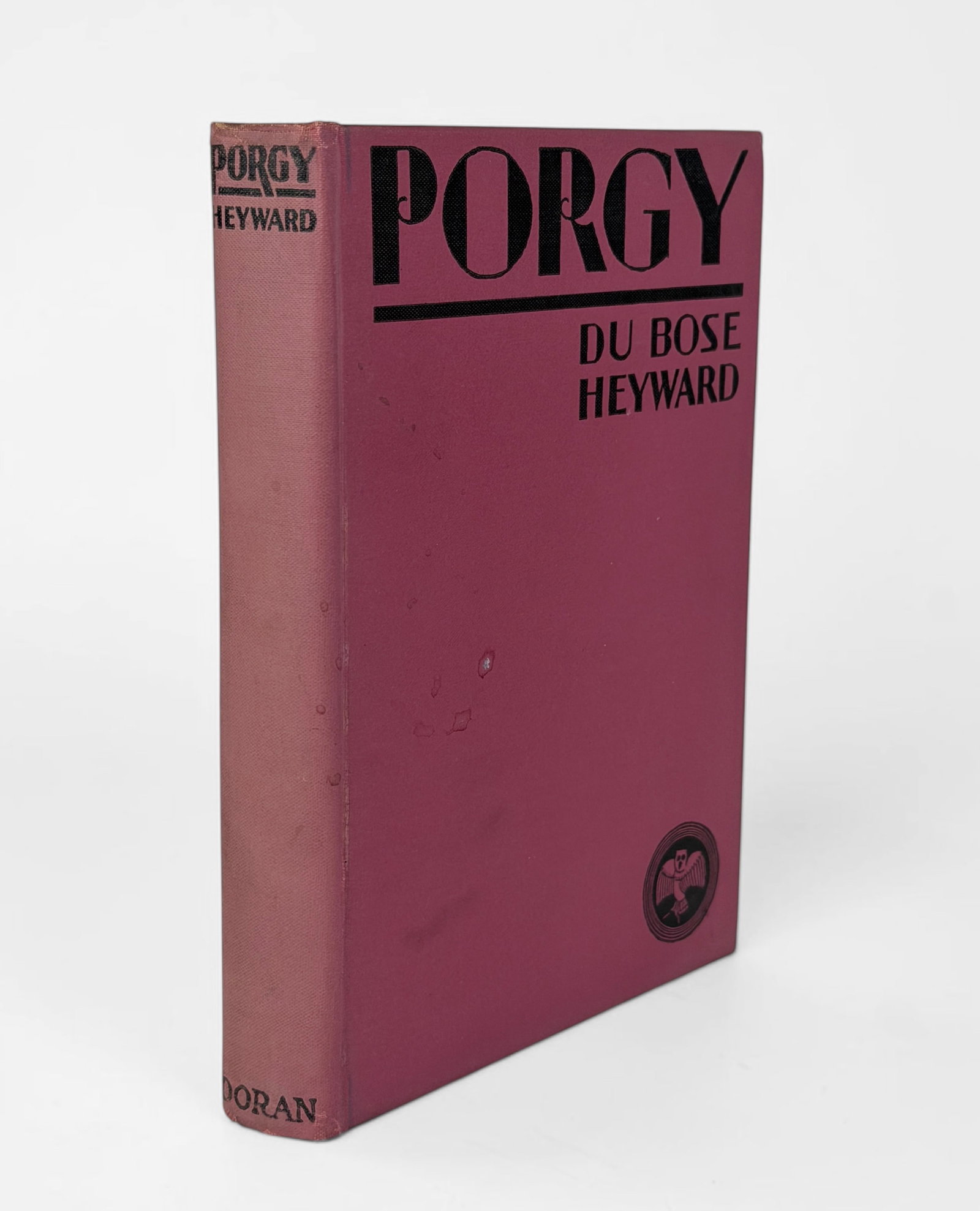 Du Bose Heyward "Porgy" 1st Edition Book: 1st Edition by Du Bose Heyward. Published by George H. Doran Company in New York Date: 1925 Dimensions: 8" x 5 1/2" x 1" Condition: Marks to the cover and toni