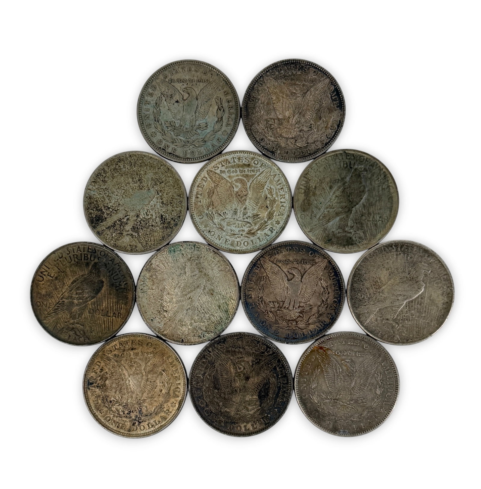 (12) Silver Dollars - 2
