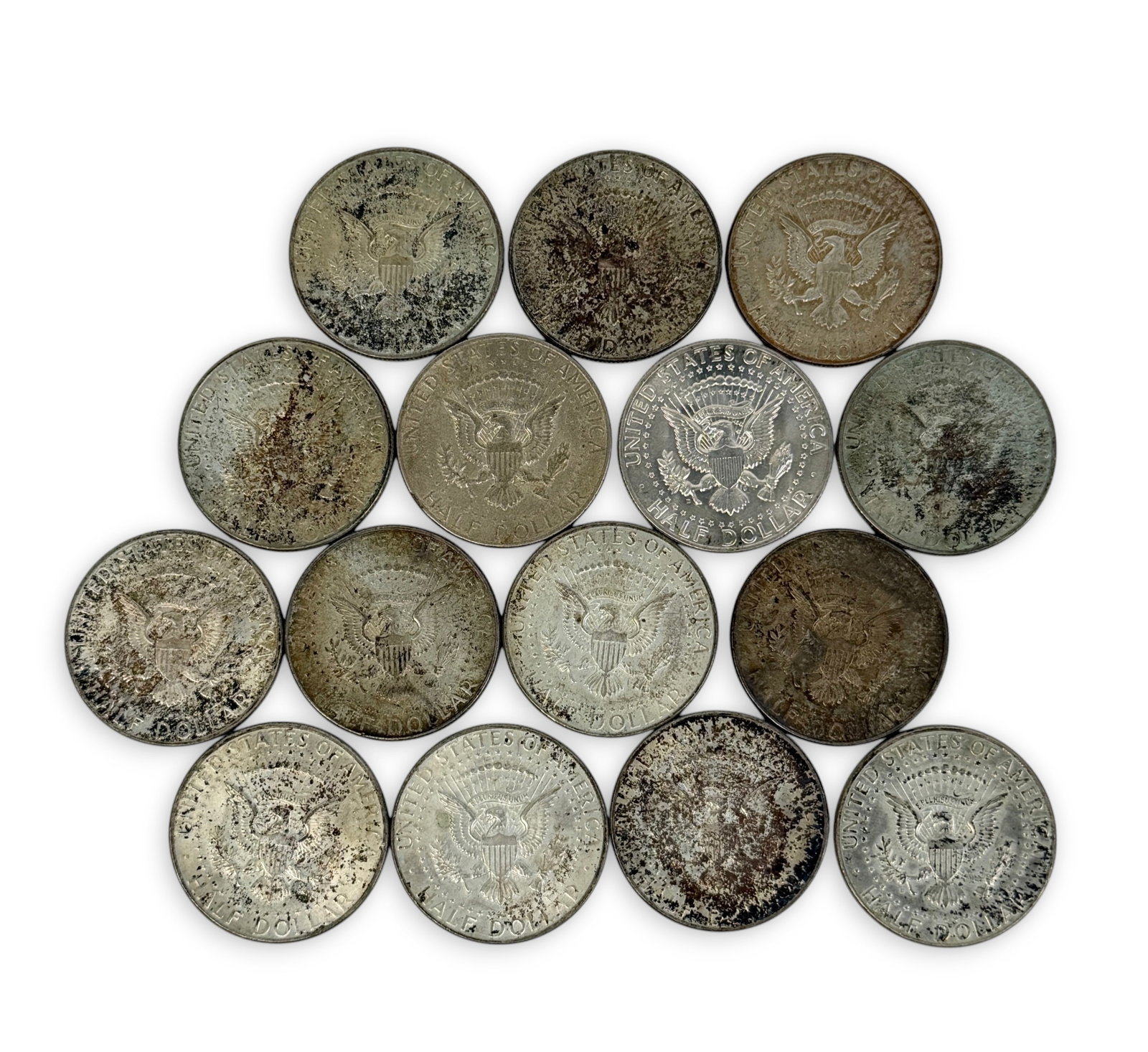 (15) Silver Half Dollars - 2