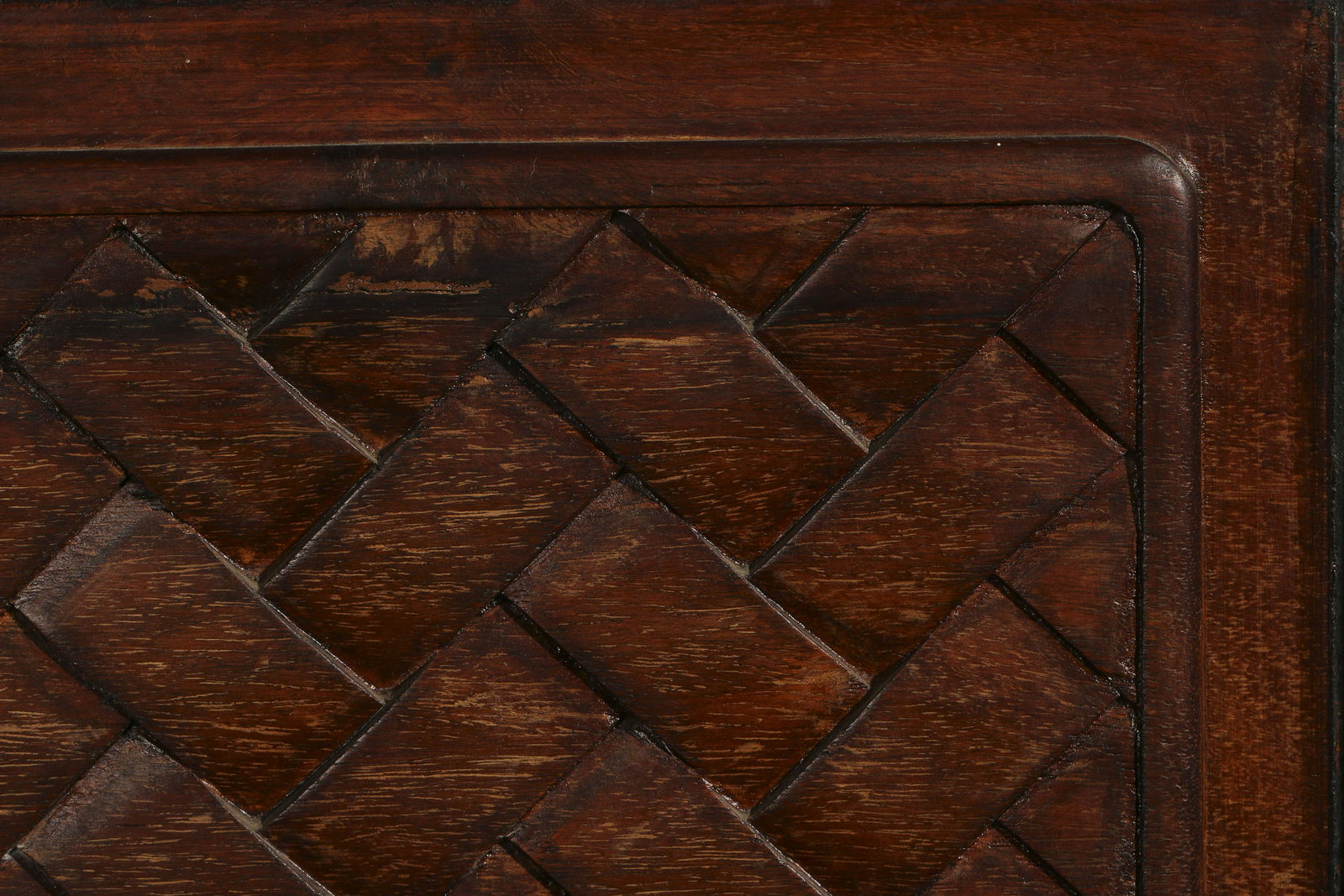 Qinghongmu Landscape Screen with Bamboo Pattern - 8