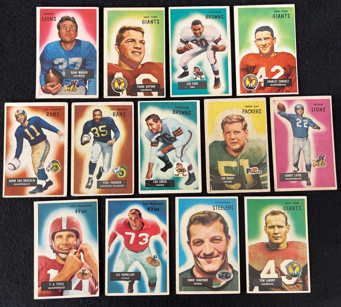 1955 Bowman Football Cards Stars and Commons (1 of 4)