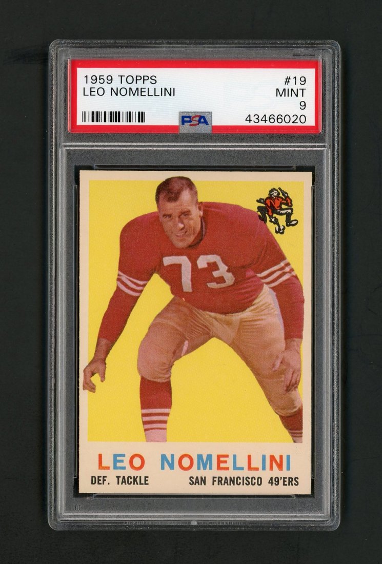 1959 Topps Football Leo Nomellini #19 PSA 9 (1 of 2)